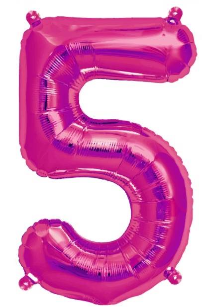 Folien Ballon Zahl 5