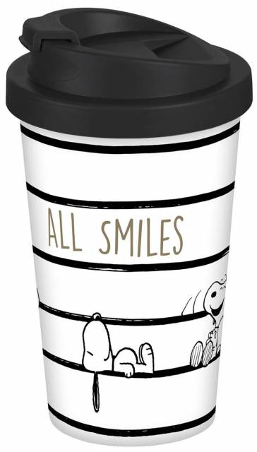 Snoopy Coffee to go Becher All Smiles 