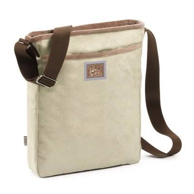 Nici Schultertasche Schneehase und Rentier Beige