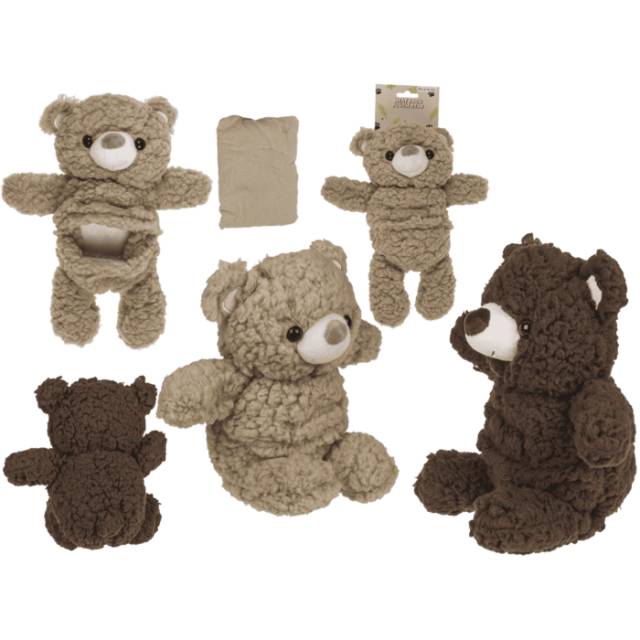 Wärme Stofftier Bär (Braun oder schwarz)