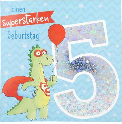 Glückwunschkarte zum 5. Geburstag