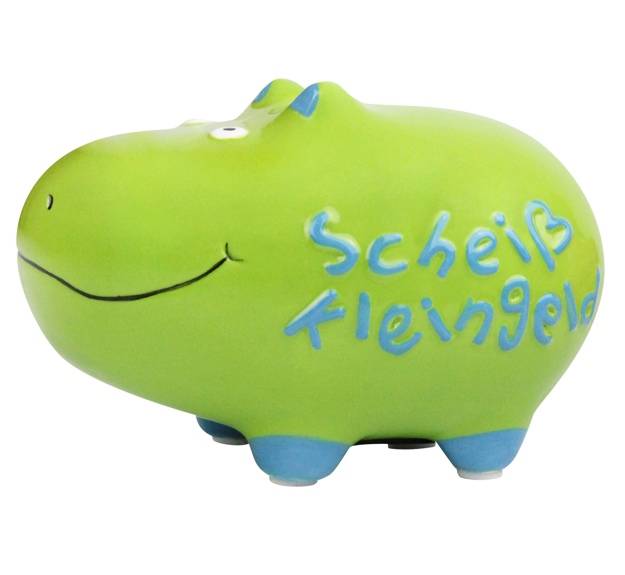 KCG Spardose Hippo Scheiß Kleingeld
