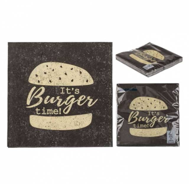 Servietten Burger Time - Papierservietten