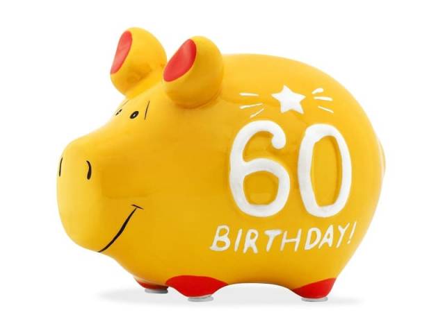 KCG Sparschwein 60 Birthday