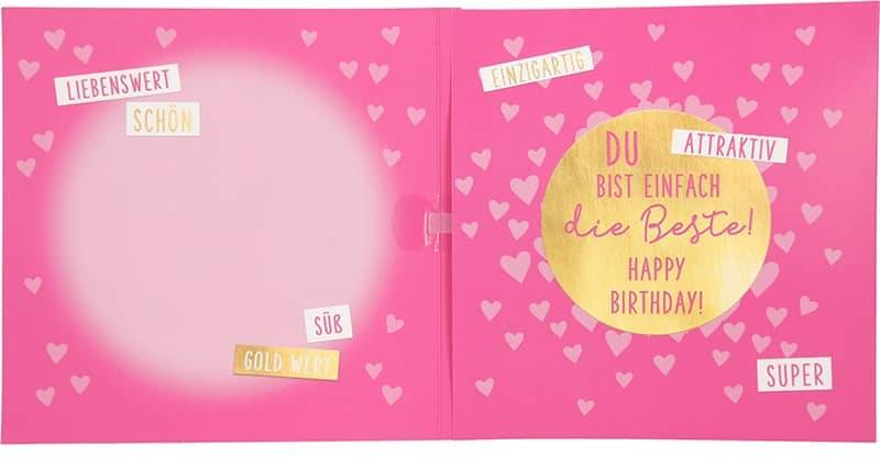 Olivia Samuel 50. Geburtstagskarte Für Nichte – A5, 300 G/m², Glänzend, Mit Umschlag